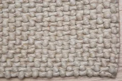 Handgearbeiteter Teppich WOOL 240x160cm beige aus Wolle