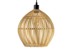 Handgefertigte Hängeleuchte ORGANIC LIVING 30cm natur rund Bambus Boho-Style