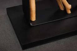 Handgefertigte Stehlampe EUPHORIA 165cm natur Longanholz beige mit Lampenschirm