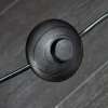 Handgefertigte Stehlampe DESIGNED BY NATURE 165cm natur schwarz Regenbaumholz
