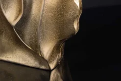 Handgefertigte Vase LIQUID 25cm gold Metall Hammerschlag Design