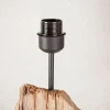 Handmade Stehlampe ROUSILIQUE 180cm beige Treibholzlampe Leinenschirm Baumstamm