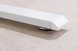 Höhenverstellbarer Schreibtisch WHITE DESK 140cm weiß Metallgestell Bürotisch