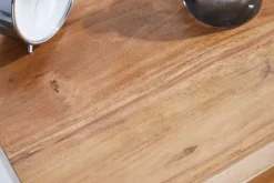 Hängender Nachttisch PURE 50cm braun Akazie Massivholz honey finish Schublade