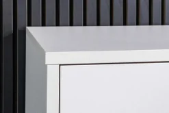 Hängendes TV-Board LOFT 150cm weiß natur fünf Fächer mit Schublade