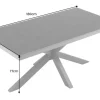 In- und Outdoor Esstisch GALAXIE 180cm anthrazit Keramik Aluminium Gartentisch