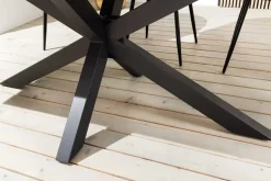 In- und Outdoor Esstisch GALAXIE 180cm anthrazit Keramik Aluminium Gartentisch
