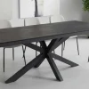 In- und Outdoor Esstisch GALAXIE 200cm anthrazit Keramik Aluminium wetterfest