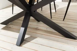 In- und Outdoor Esstisch GALAXIE 200cm anthrazit Keramik Aluminium wetterfest