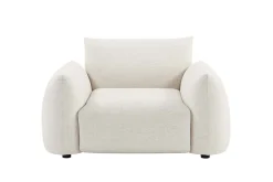 In- und Outdoor Gartensessel SEAHAWK creme Aluminium Olefin 1-Sitzer Sofa wetterfest