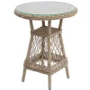 In- und Outdoor Garten-Set ELYSEE natur grau Polyrattan Aluminium inkl. Tisch Kissen