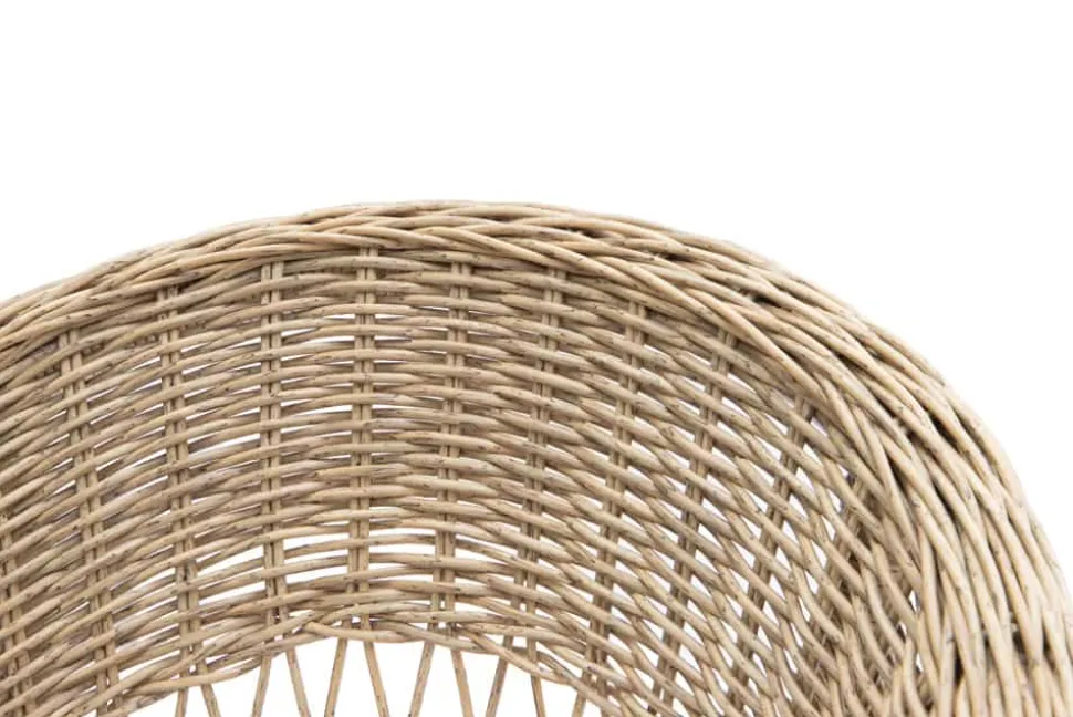 In- und Outdoor Garten-Set ELYSEE natur taupe Polyrattan Aluminium inkl. Tisch Kissen