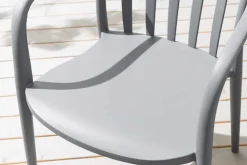 In- und Outdoor Gartenstuhl STUDIO ITALIA anthrazit stapelbar wetterfest