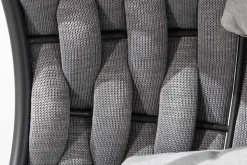In- und Outdoor Hängesessel ROPE anthrazit grau mit Gestell wetterfest inkl. Kissen