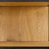 Industrial Bücherregal SLIM LINE 185cm Wildeiche schwarz Metall mit Schubladen