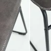 Industrial Design Stuhl DJANGO vintage grau mit Eisengestell