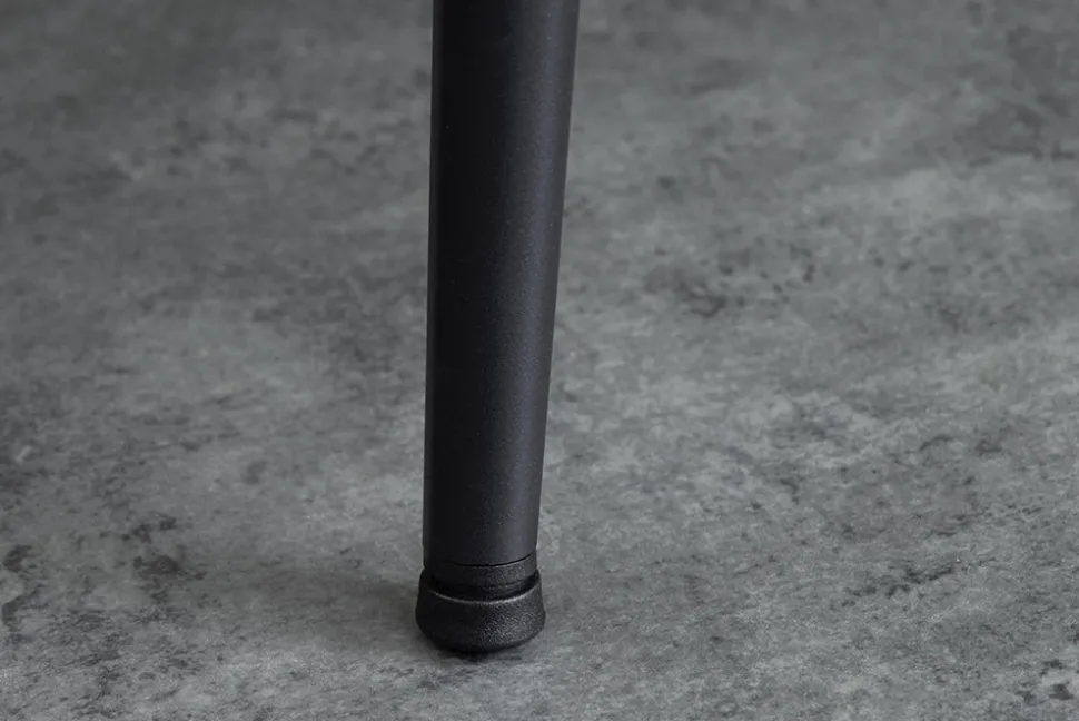Industrial Esstisch APARTMENT 120cm grau Beton-Design schwarzes Metallgestell