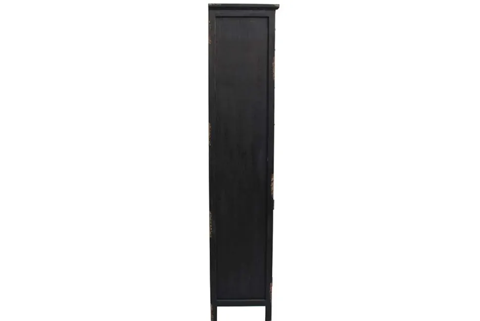 Industrial Schubladenschrank SECRETS 150cm braun schwarz Metall Pinienholz Vintage