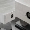 Industrial Sitzbank FINCA 165cm grau Pinie recyceltes Massivholz Eisen