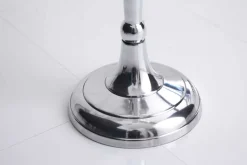 Kerzenständer MODERN BAROCK 120cm silber 5-armig Lüster Aluminium poliert Kerzenhalter