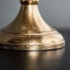 Kerzenständer MODERN BAROCK 40cm gold 5-armig Lüster Aluminium poliert Kerzenhalter