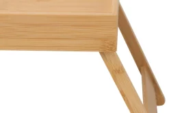 Klappbares Tablett ZEN-BO 50cm natur Bambusholz Betttisch