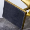 Maritime Skulptur HAI 68cm gold handmade Metall Design Haifisch