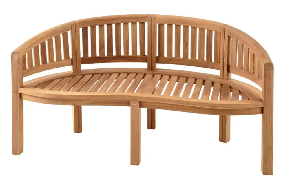 Massive Gartenbank XXL EMPIRE TEAK 150cm natur Teakholz