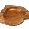 Massive Schale NATURE ROOT 30cm natur Teakholz Wurzelholz