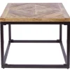 Massiver Beistelltisch INFINITY HOME 60cm Mangoholz Industrial Design