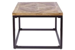 Massiver Beistelltisch INFINITY HOME 60cm Mangoholz Industrial Design