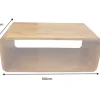 Massiver Couchtisch CUBUS 100cm braun honey finish Mangoholz handmade