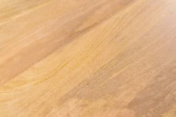 Massiver Esstisch ART DECO 240cm natur Mangoholz mit Säulenfüßen