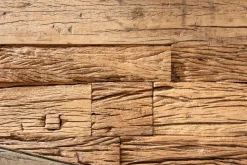 Massiver Esstisch BARRACUDA 180cm Teakholz inkl. Glasplatte mit X-Gestell