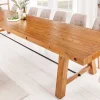 Massiver Esstisch FINCA 300cm vintage braun recyceltes Pinienholz