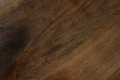 Massiver Esstisch IRON CRAFT 120cm taupe braun rund Mangoholz