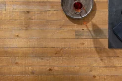 Massiver Esstisch THOR 240cm natur recyceltes Pinienholz Industrial Design