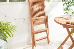 Massiver Gartenstuhl EMPIRE TEAK Teakholz klappbar Hochlehner wetterfest