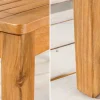 Massiver Gartentisch BALI 100cm Akazienholz wetterfest Outdoor-Loungetisch