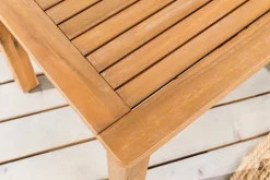 Massiver Gartentisch BALI 100cm Akazienholz wetterfest Outdoor-Loungetisch