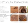 Massiver Gartentisch EMPIRE TEAK 70cm natur Teakholz rund klappbar Balkontisch Outdoor