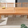 Massiver Gartentisch EMPIRE TEAK 180cm natur Teakholz