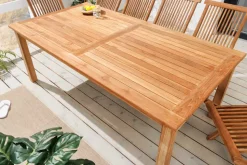 Massiver Gartentisch EMPIRE TEAK 180cm natur Teakholz