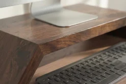 Massiver Monitorständer GATSBY 50cm braun Mangoholz Laptoptisch Erhöhung