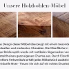 Massiver Schreibtisch RETRO 120cm Mangoholz Bürotisch mit Schublade