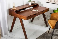 Massiver Sekretär MONSOON 100cm Akazie Schreibtisch Markant Finish