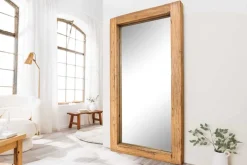 Massiver Spiegel JAVA 180cm natur recyceltes Teakholz hängend oder stehend