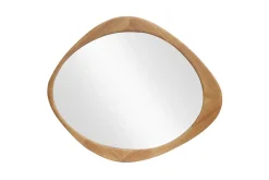 Massiver Wandspiegel ORGANIC 90cm natur Eichenholz-Design