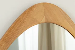 Massiver Wandspiegel ORGANIC 90cm natur Eichenholz-Design
