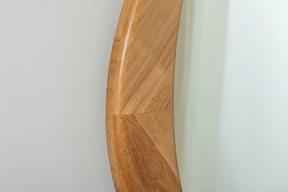 Massiver Wandspiegel ORGANIC 90cm natur Eichenholz-Design